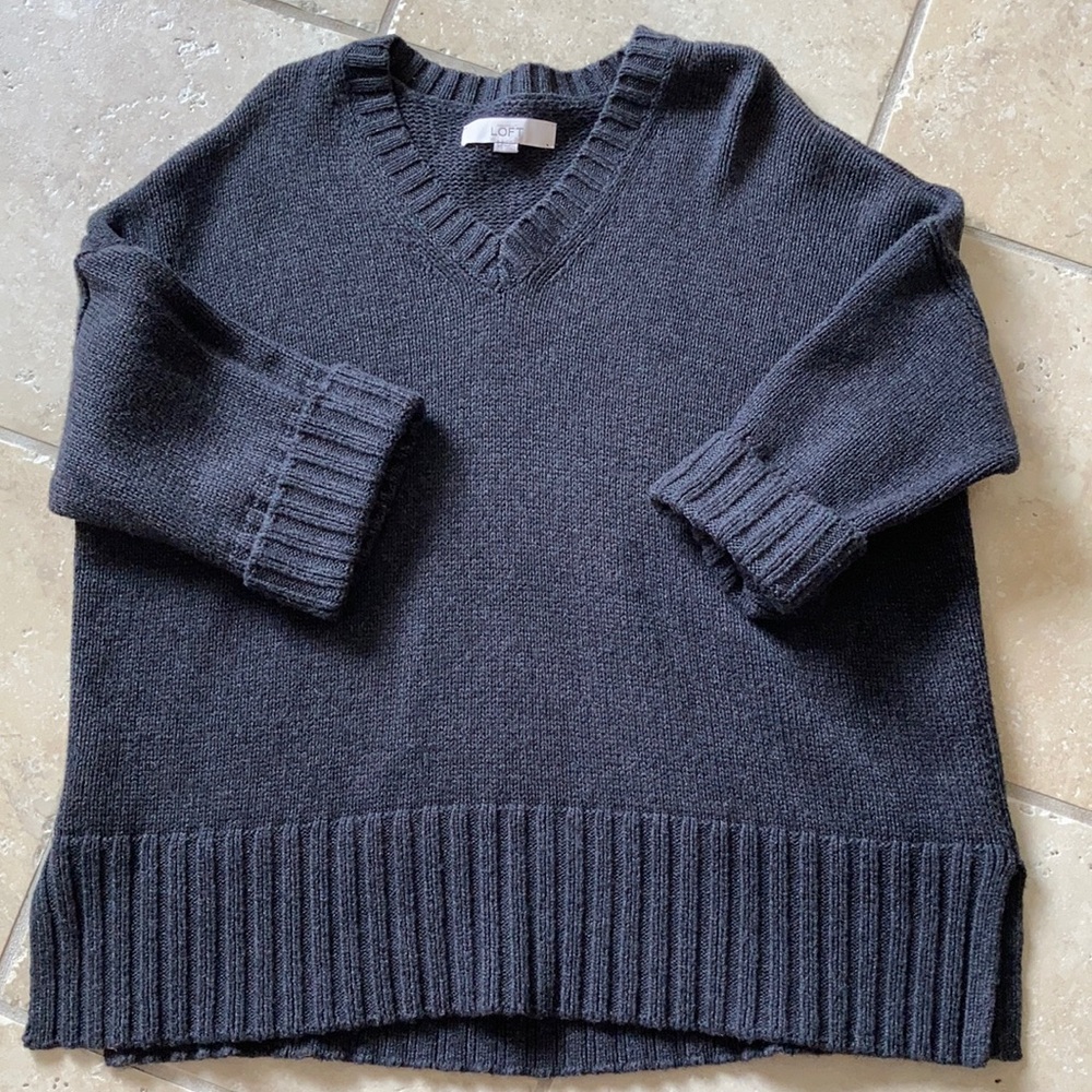 LOFT Long wide boxy sweater - Picture 1 of 3